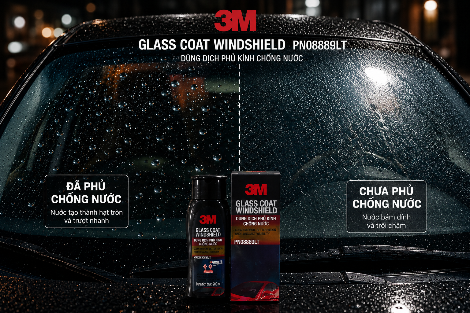 3M Glass Coat Windshield PN 08889 LT