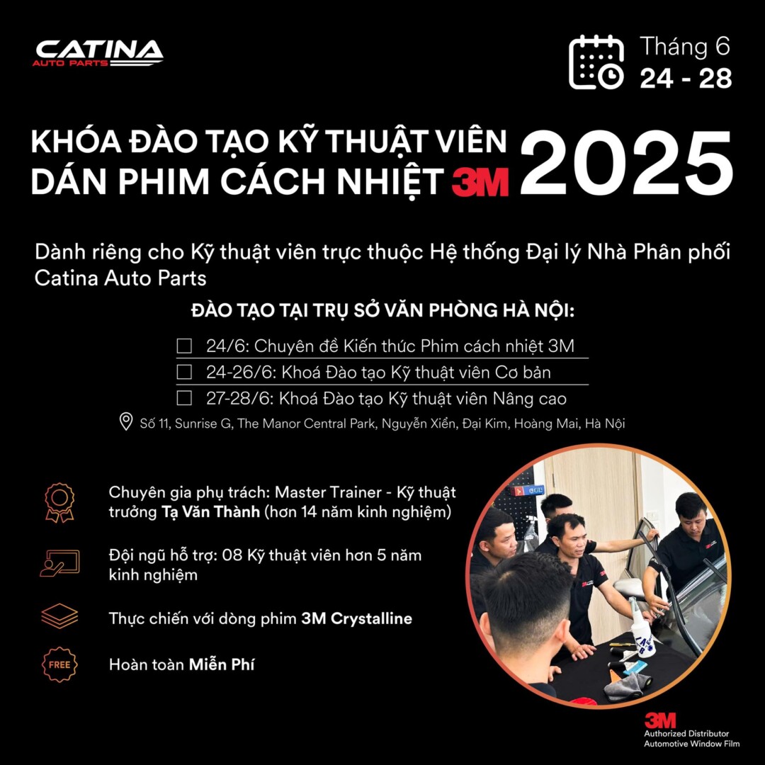 Đào Tạo Kỹ Thuật Viên Phim Cách Nhiệt ô Tô 3m