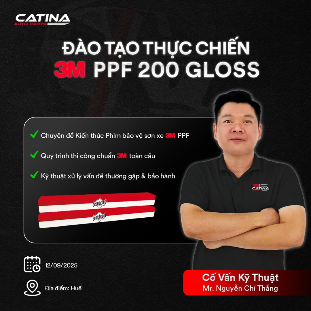 Đào Tạo Thực Chiến Kỹ Thuật Thi Công Scotchgard Ppf Pro Series 200 Tại Huế