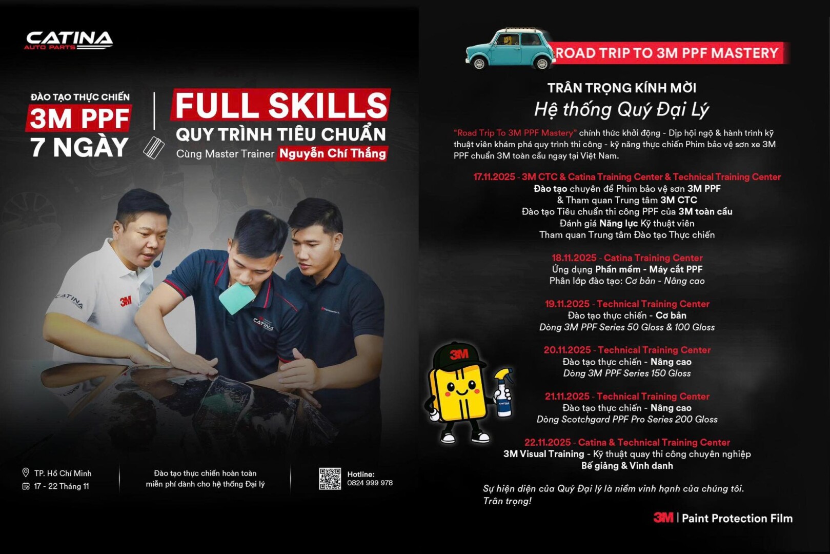 ChƯƠng TrÌnh ĐÀo TẠo KỸ ThuẬt ViÊn Thi CÔng Phim BẢo VỆ SƠn Xe 3m Ppf 7