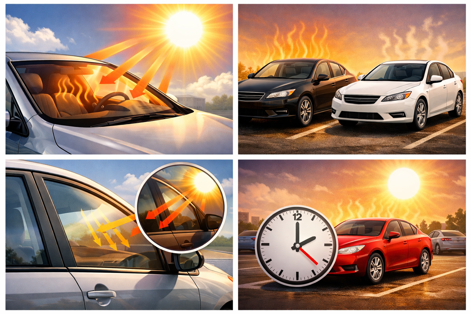 Cách Giảm Nhiệt Trong Xe Ô Tô