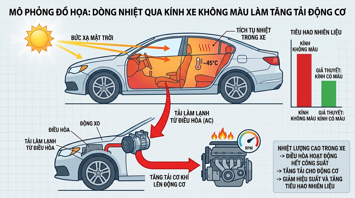 dán phim cách nhiệt tiết kiệm nhiên liệu