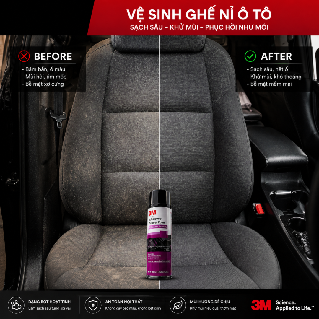 Vệ Sinh Ghế Nỉ Ô Tô