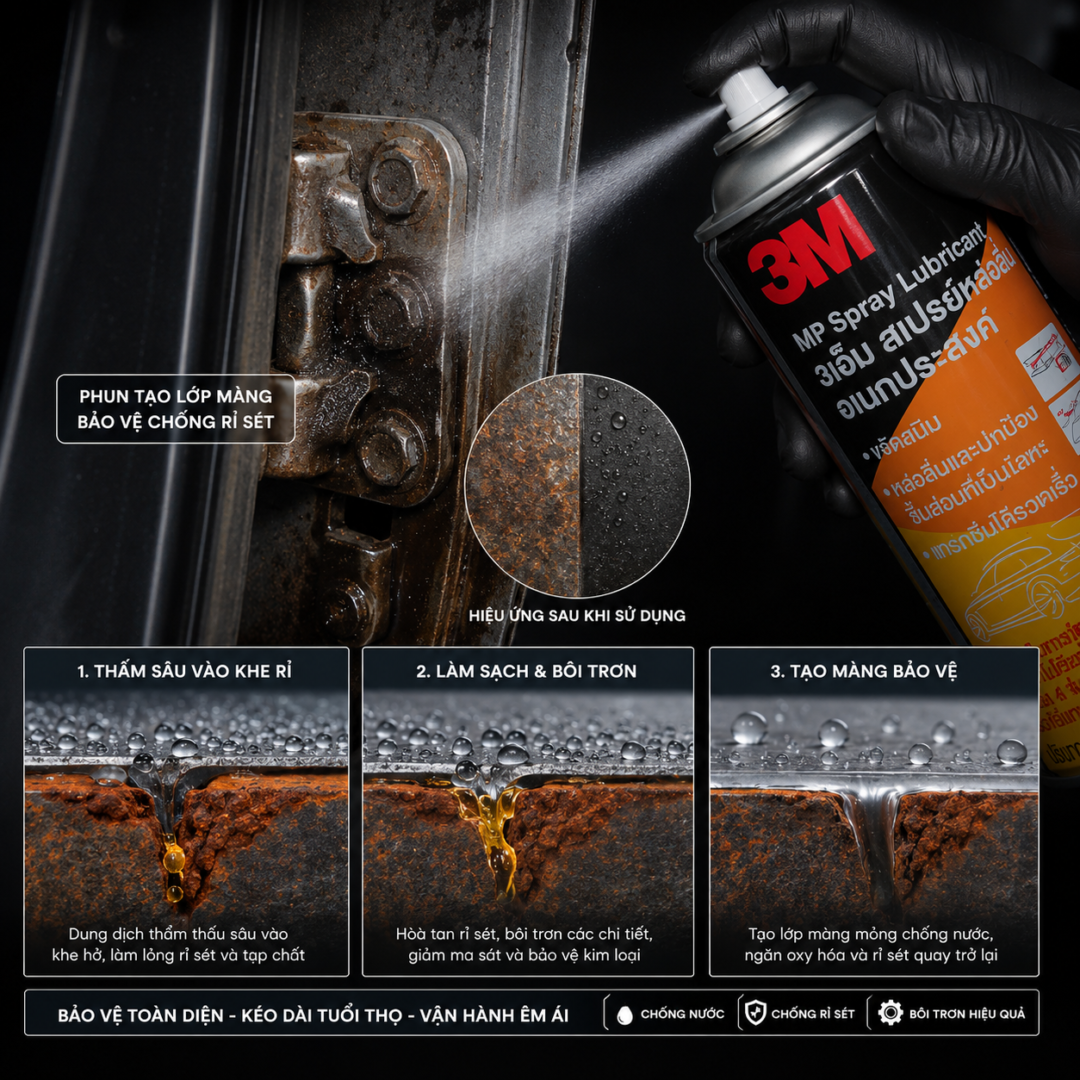 3M Chống Rỉ Sét Ô Tô Chính Hãng
