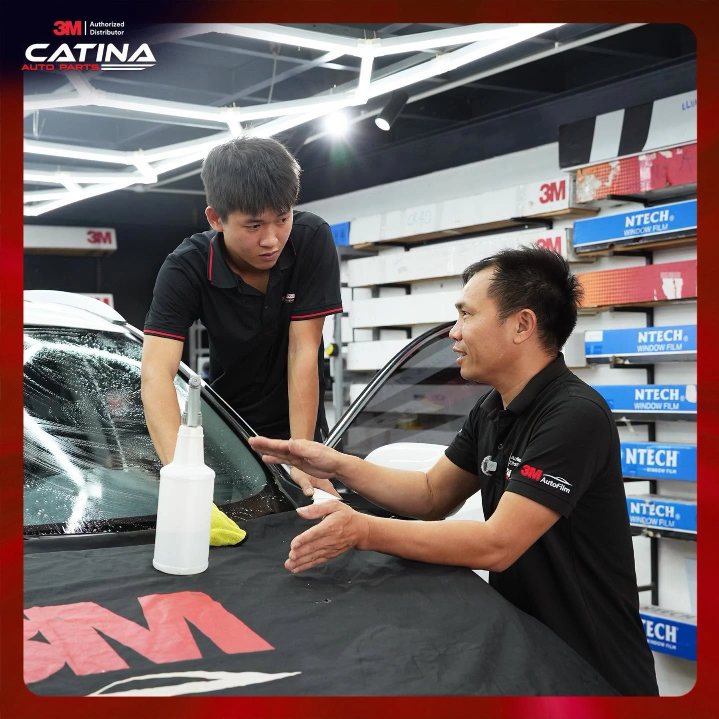 Catina Auto Parts Đồng Hành Dung Thông Auto Chuẩn Hóa Thi Công 3m Crystalline Blk 1
