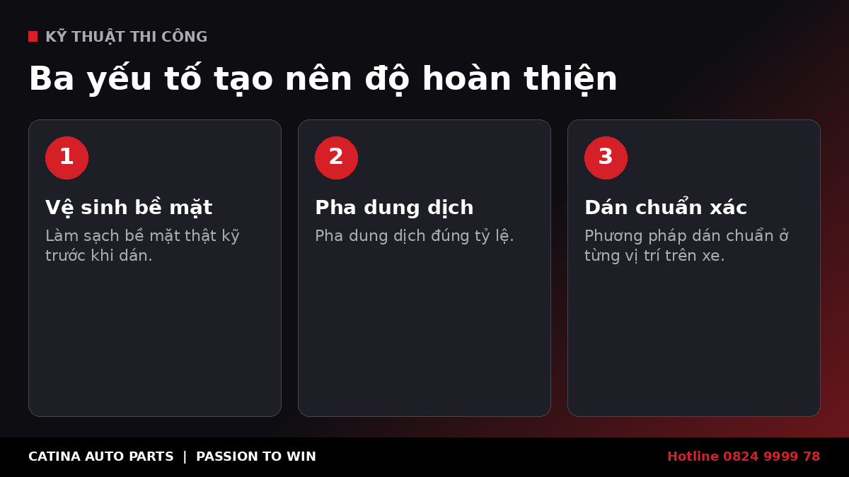 Kỹ thuật viên thi công phim PPF 3M tại xưởng